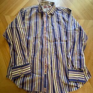 Robert Graham Multicolor Striped Men's Shirt